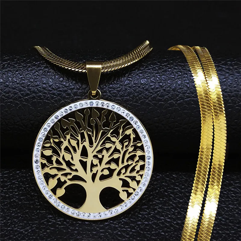 Collier Arbre de Vie Doré